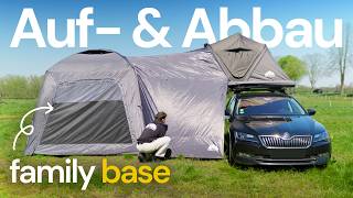 Auf- & Abbau Family Base Vorzelt & Pavillon für Dachzelt I Roof Space Zubehör I Anleitung