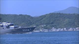 平成26年度練習艦隊 呉にてお見送り