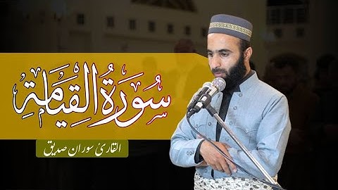 سورة القيامة كاملة surah al qiyamah القارئ سوران صديق