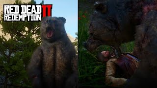 RDR 2 - Arthur faces Legendary Bear