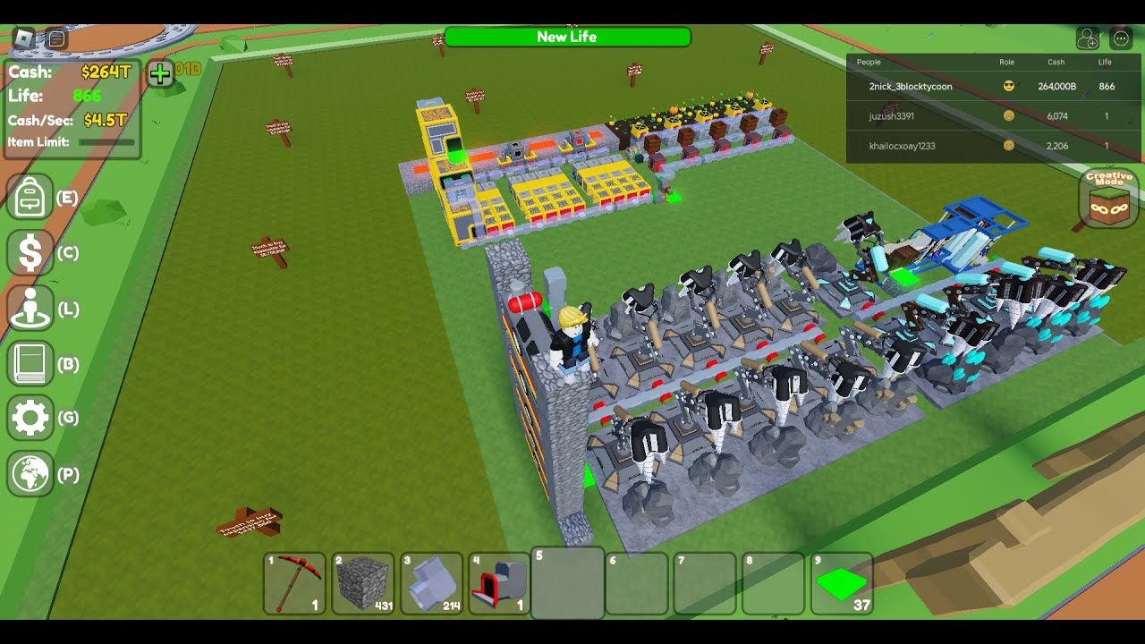 FunzPlayz! - Multi (Farm)! [Life:866] #1 in Roblox : Block Tycoon ⛏️ ...
