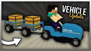 ✔️ Working STORAGE TRAILERS in Minecraft! (Vehicle Mod Update)