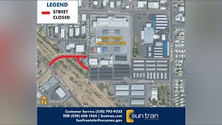 Southwest Gas project closes Sun Tran Boulevard in Tucson