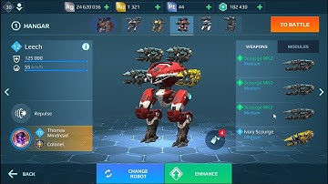 [War Robots] - Leech with Scourges Gameplay