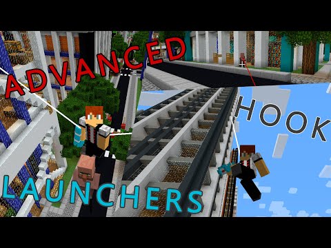 Крюки и гарпуны | Обзор мода Advanced hook launchers | Minecraft 1.12.2