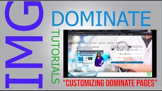 BASIC TUTORIAL IMG DOMINATE TOOL - Customizing your Dominate Site or Page Name+Image+Description