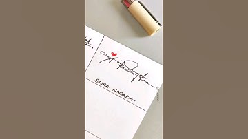 Signature Style✒️ - Saira Nagaria ❤️ Comment your name! |  Subscribe 👍 #ytshort #trending #autograph