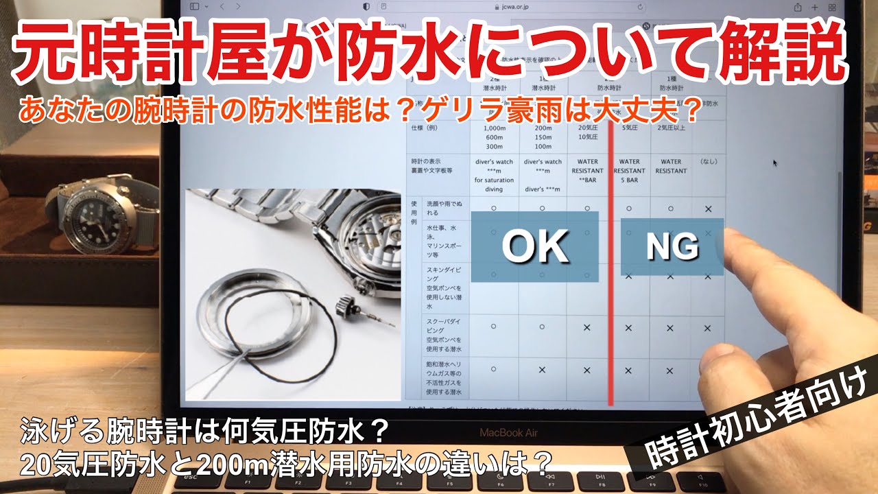 About waterproofing of watches] At what pressure can you swim 