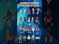 From the vault: Who are the greatest 20 players in the history of the NBA? 👀 #trivia #jordan #lebron
