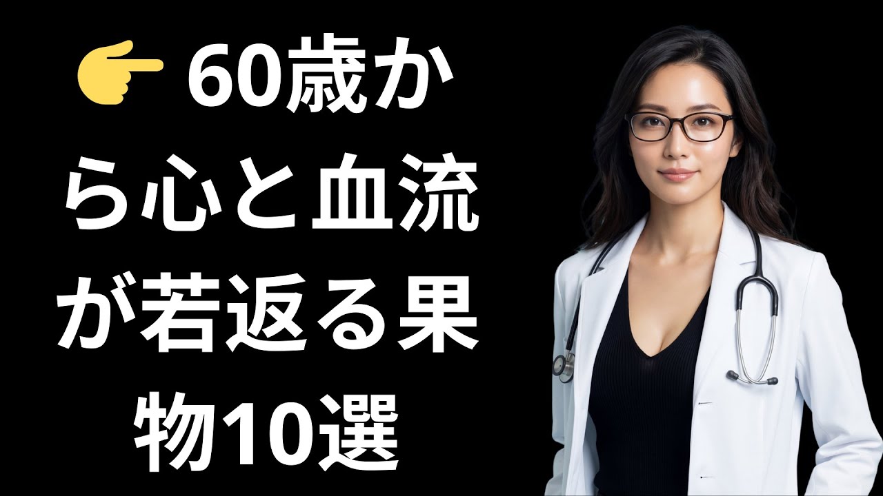 🍎 専門医が語る｜60代からでも血流と心の健康を同時に整える果物10選