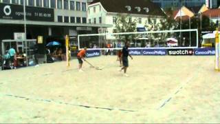 FIVB - How to officiate - Raking procedures with sand levelers