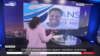 South African National Space Agency issues severe space weather
