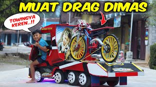 TRUK DIMAS MUATAN SEPEDA DRAG!! TES KEKUATAN TOWING DIMAS TERNYATA OKE JUGA MUAT DRAG