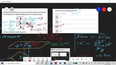 Geology: 3-Point Problem Example