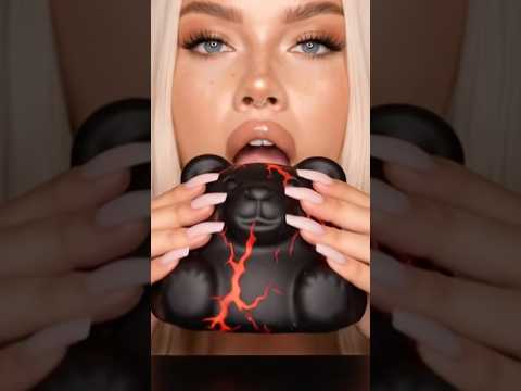 دب لافا الصمغي  أكل أصوات الأكل  موكبانج لافا دب صمغي مولد بالذكاء الاصطناعي