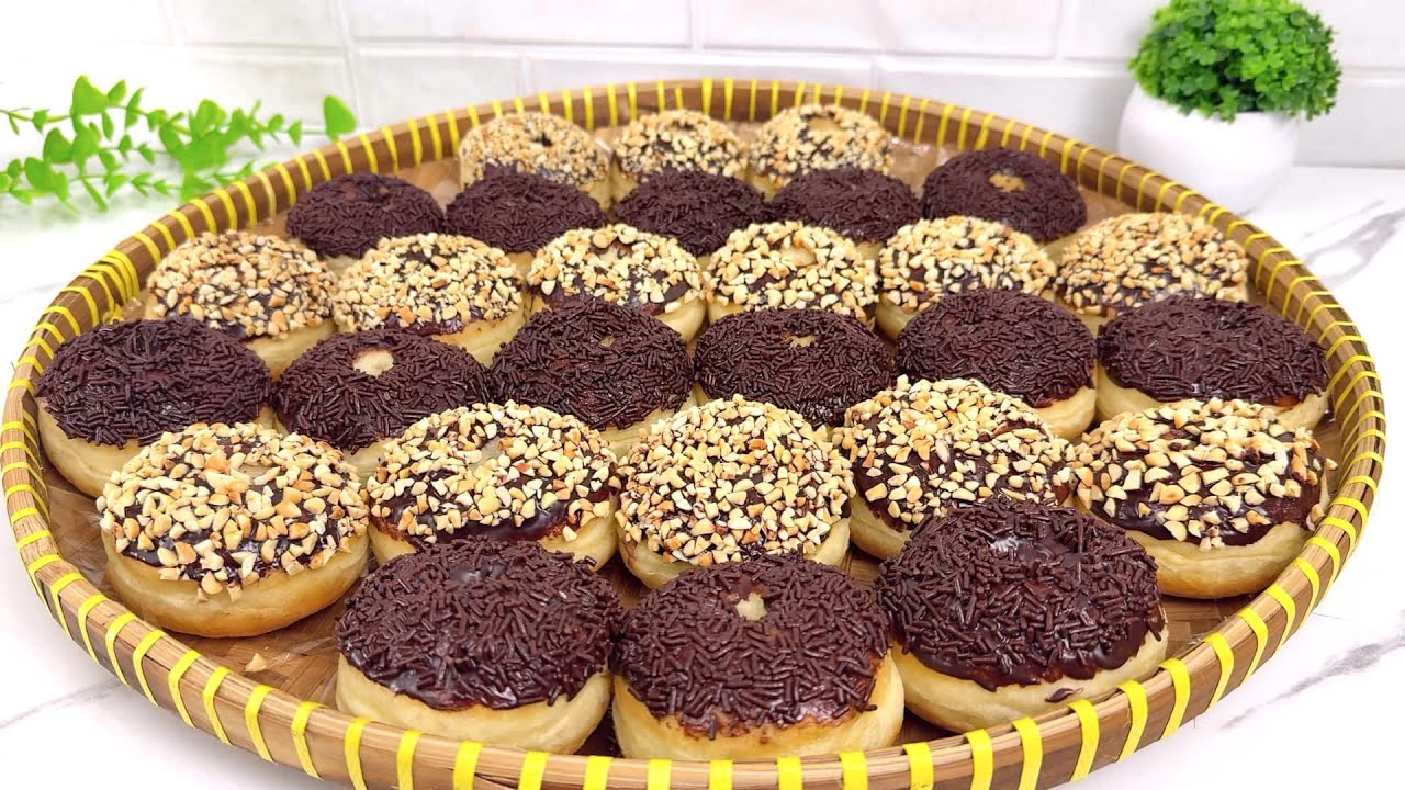 RESEP DONAT TANPA MIXER, TAKARAN SENDOK 1/2 KG TEPUNG HASILNYA SUPER LEMBUT DAN BERWHITE RING TINGGI