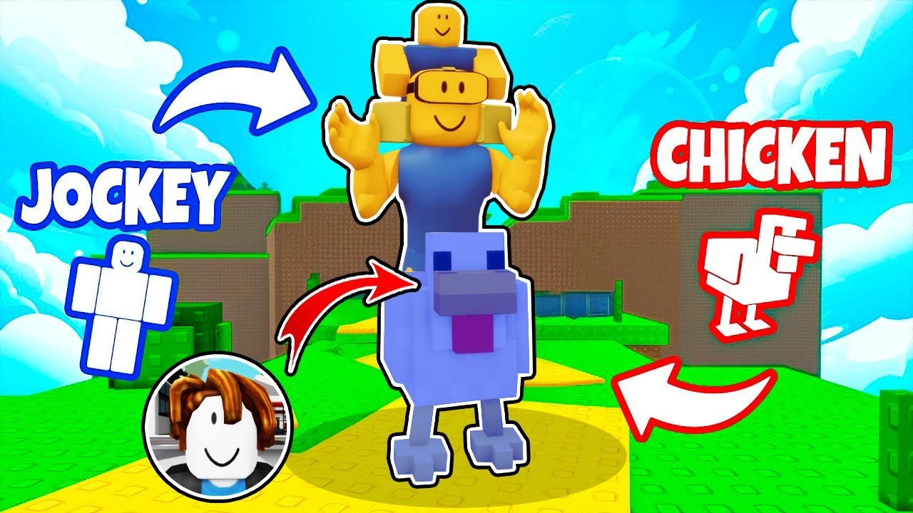 EL PRIMO TOCINO Y JEHX SE VUELVEN EL CHICKEN JOCKEY EN ESTE OBBY de Roblox