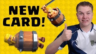 NEW CARD! 12 Win Barbarian Barrel Draft Challenge LIVE Gameplay! - Clash Royale
