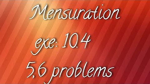 A.P/T.S 10th maths- Mensuration- exe:10.4 - 5,6 problems