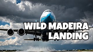 Most CROSSWIND Aircraft Flight Landing!! Air China Boeing 747 Landing at Madeira Airport