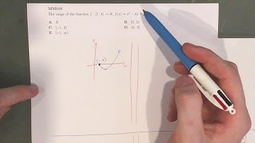 MM018 Maths Methods Fortify Study Guide - "How to find the range of a quadratic function"