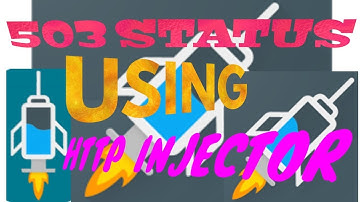 503 status using singgapore account in HTTP injector