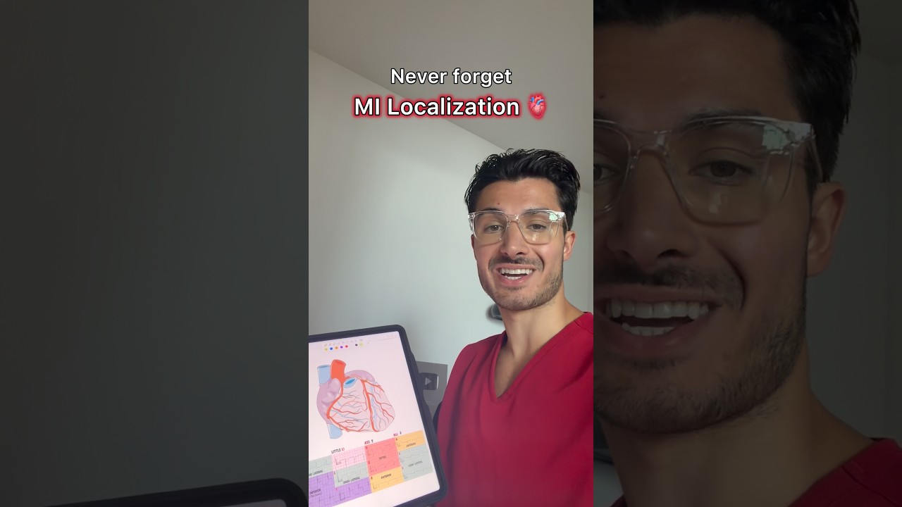 Mi Localization Tips Memorize MI Localization🫀🔥#medstudent #medschool #usmle #usmle # ...