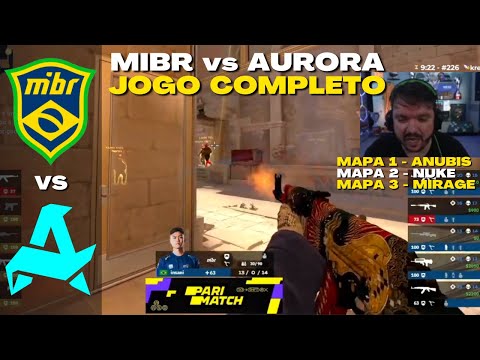 MIBR vs AURORA - JOGO COMPLETO (Todos os Mapas) CCT 2023 Online