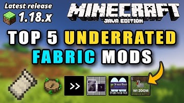 Minecraft Java 1.18.1 Top 5 Best Underrated Fabric Mods on 1.18.1 Best mods