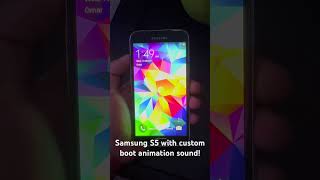 Samsung S5 with custom boot sound! #samsung #samsunggalaxy #nostalgia #mobile #phone