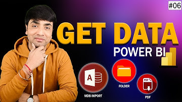 Power BI Get Data -PDF , Folder and MDB Import