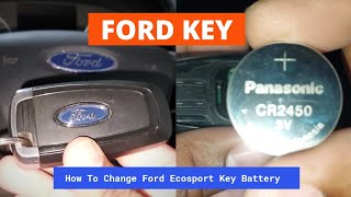 How To Change Ford Ecosport Key Battery | Ford Ecosport Key Battery Changing #ford #fordecosport