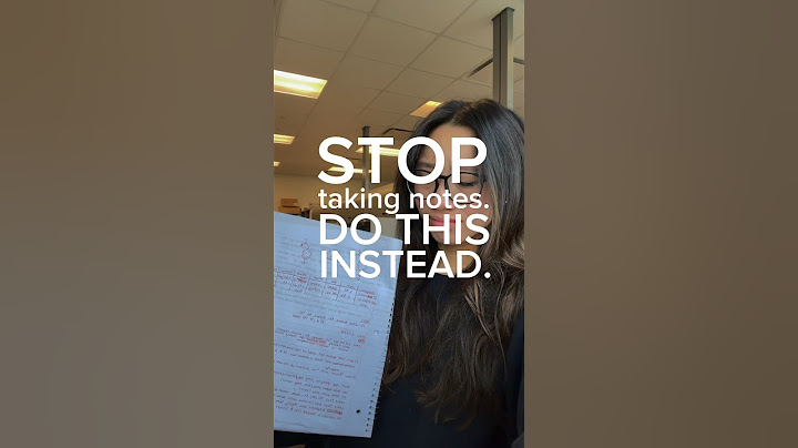 stop taking notes. do this instead.