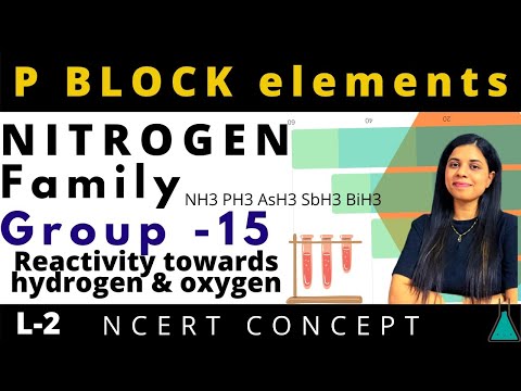 2. P BLOCK : GROUP 15 ELEMENT (Reactivity towards hydrogen) | CLASS 12TH CHEMISTRY | BY SALONI MAM |