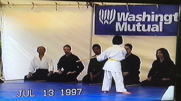 1997 July 13 Steph Aikido in Chinatown, Seattle, WA