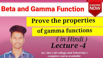 Prove the properties of gamma functions ll Riemann integration and Series of functions