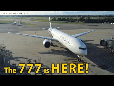 Air New Zealand (ZK-OKV) Boeing 777-367ER arriving at Perth