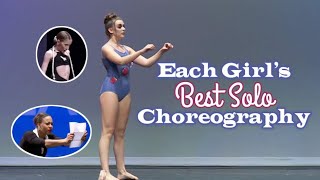 Each Girls Best Solo Choreography