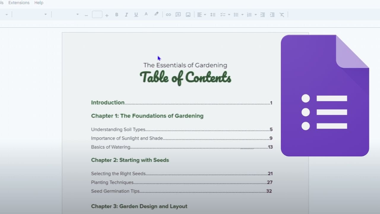 How to Create Table of Content In Google Docs | Create and Insert Table ...