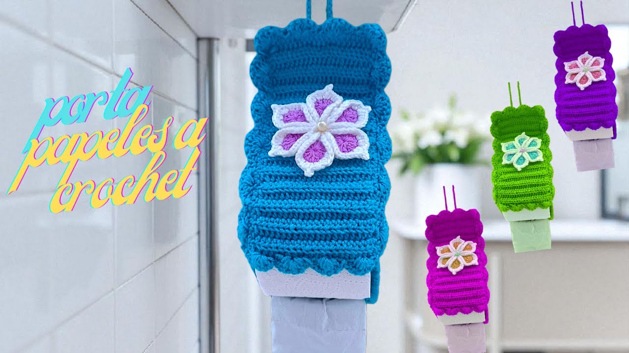 😮🌟🌟SORPRENDENTE porta papeles a crochet paso a paso