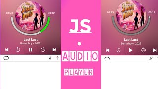 audio player with circular progress bar that seek using JavaScript
