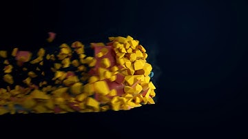 3D Cube Collapse Logo