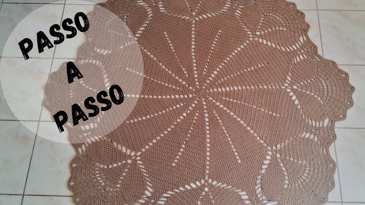 TAPETE PÉTALAS Parte 1 #tapeteredondo #croche