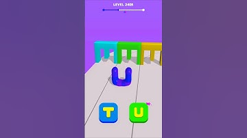 Blob Shifter 3D Level 2408 | Cubic Gaming #shorts #youtubeshorts #gaming