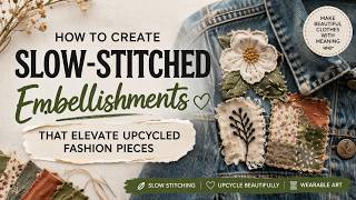 The Art of Upcycling: Slow-Stitched Patches That Transform Fashion | Why It Works...