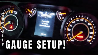 Gauge Cluster Setup In The 2025 Gladiator