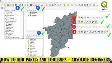 QGIS Tutorials 3: How to Add Panels and Toolbars | Absolute Beginners