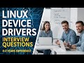 LINUX DEVICE DRIVERS INTERVIEW QUESTIONS (0-2 years EXP).