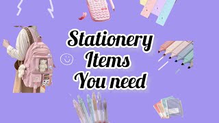 "Must-Have Stationary Items for Every Student's Bag" ✨ #study #stationeryhaul #aesthetic