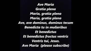 AVE MARIA SCHUBERT Lyrics Words text song Wedding Assumption Hail Blessed Virgin Mary gratia plena
